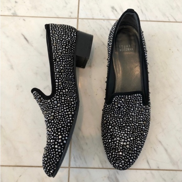 ❌SOLD❌Stuart weitzman studded suede loafer - 7.5 - Picture 2 of 7
